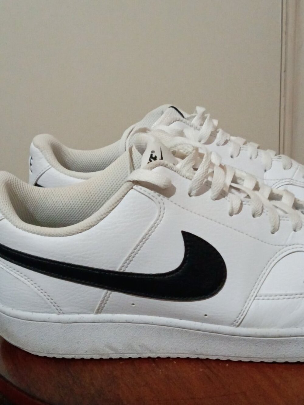 Nike Mens Shoes Court Vision Next Nature Low White Black Size 13 US DH2987-101 - Picture 4 of 14